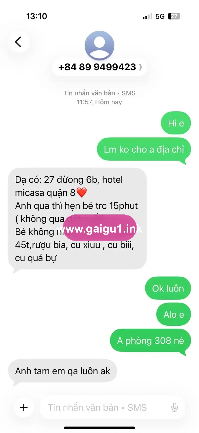 Ảnh đánh giá gái gọi