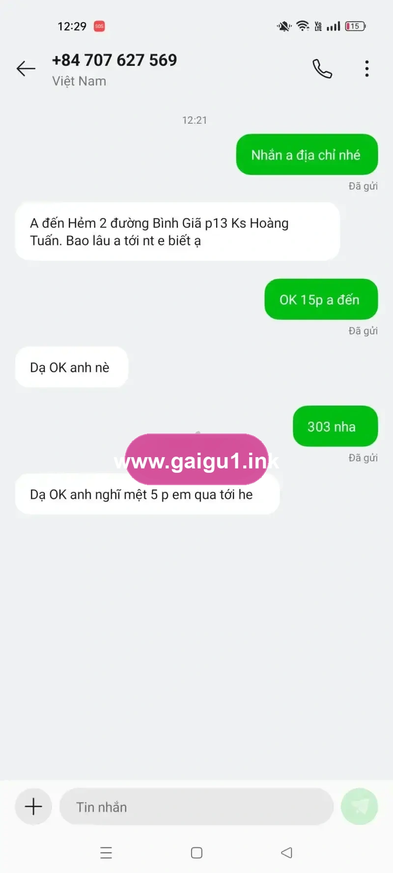 Ảnh đánh giá gái gọi