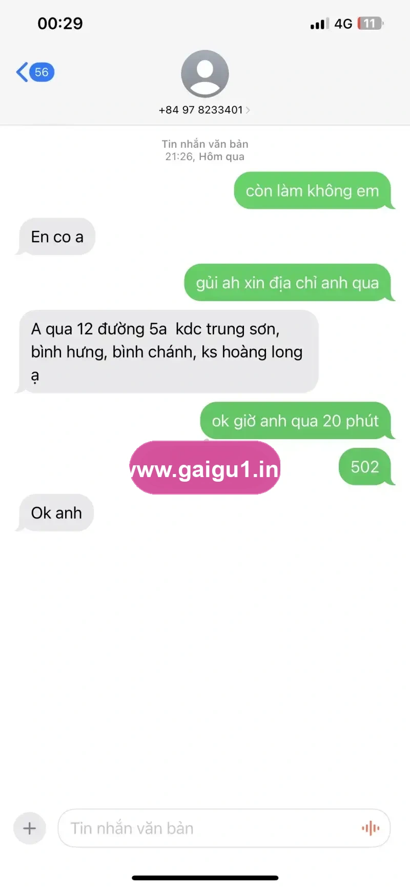 Ảnh đánh giá gái gọi