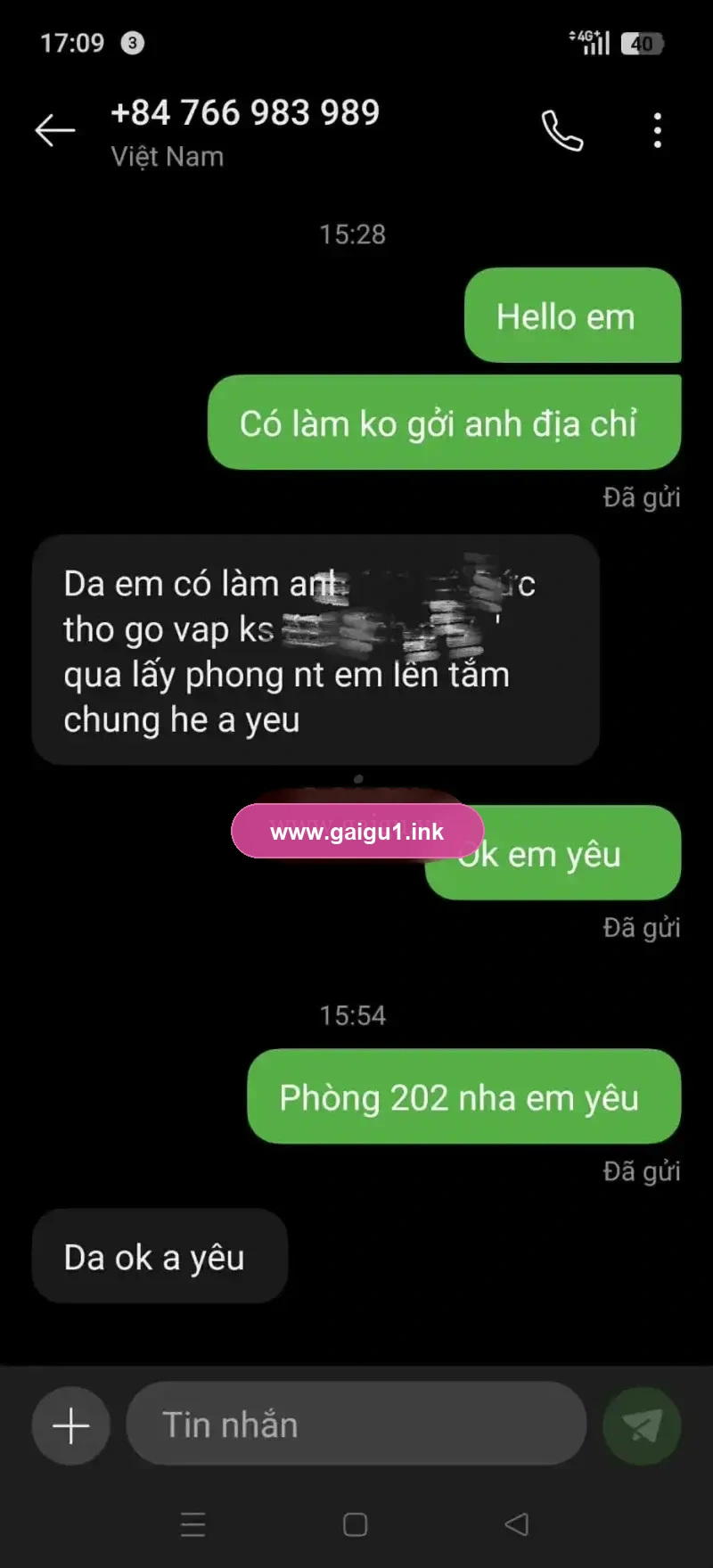 Ảnh đánh giá gái gọi