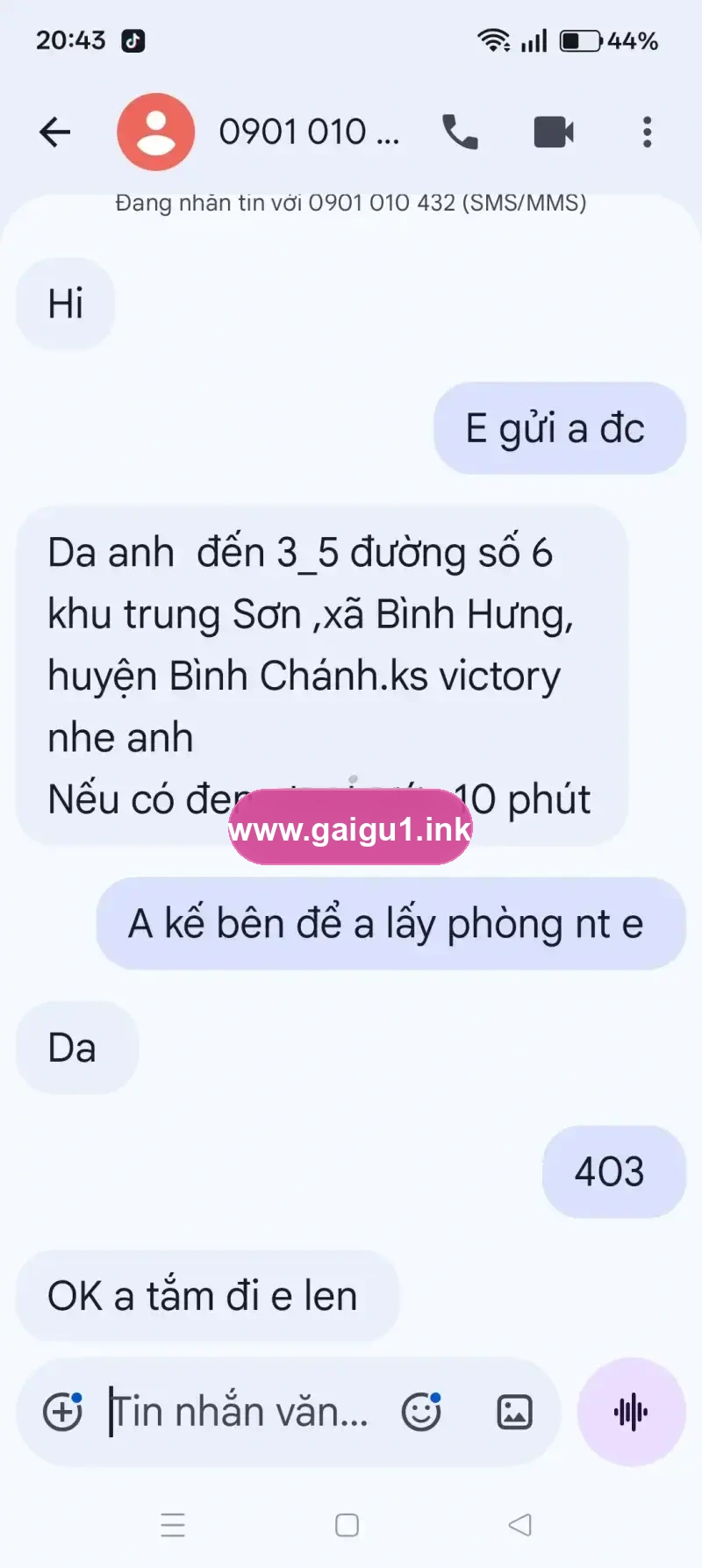 Ảnh đánh giá gái gọi