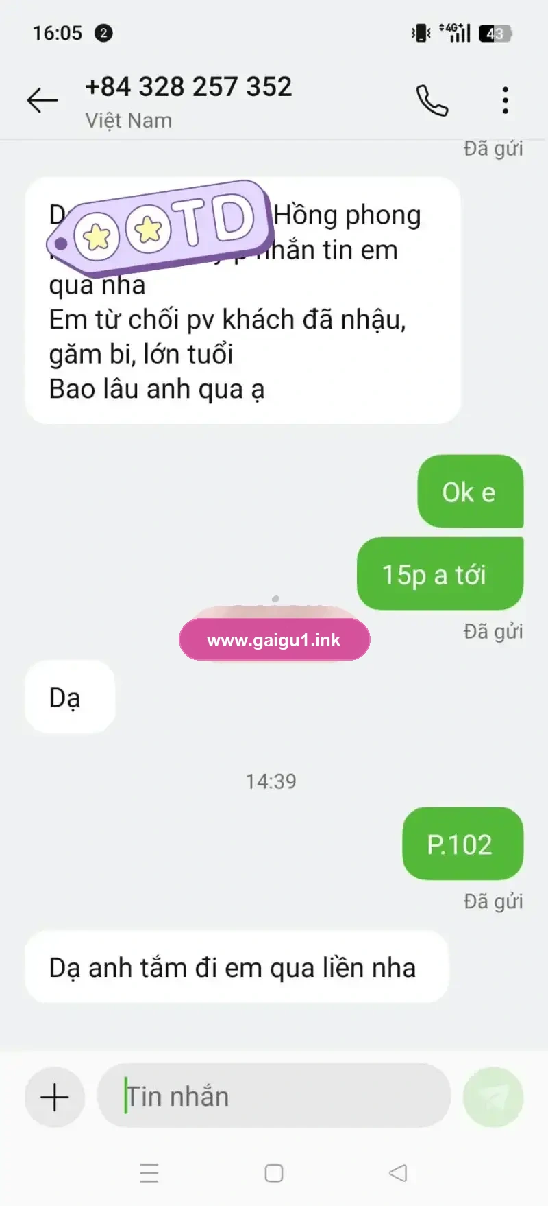 Ảnh đánh giá gái gọi