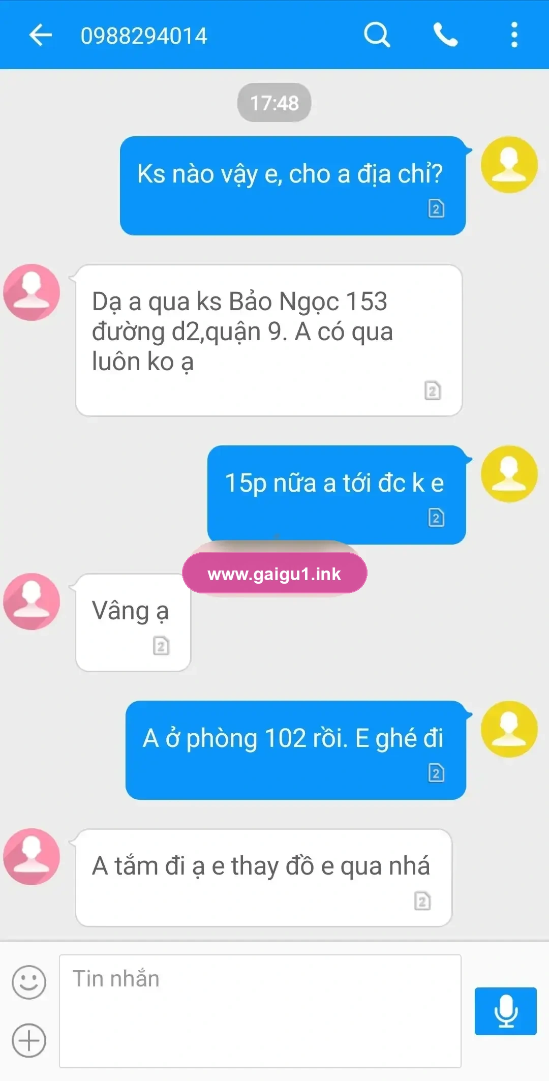 Ảnh đánh giá gái gọi