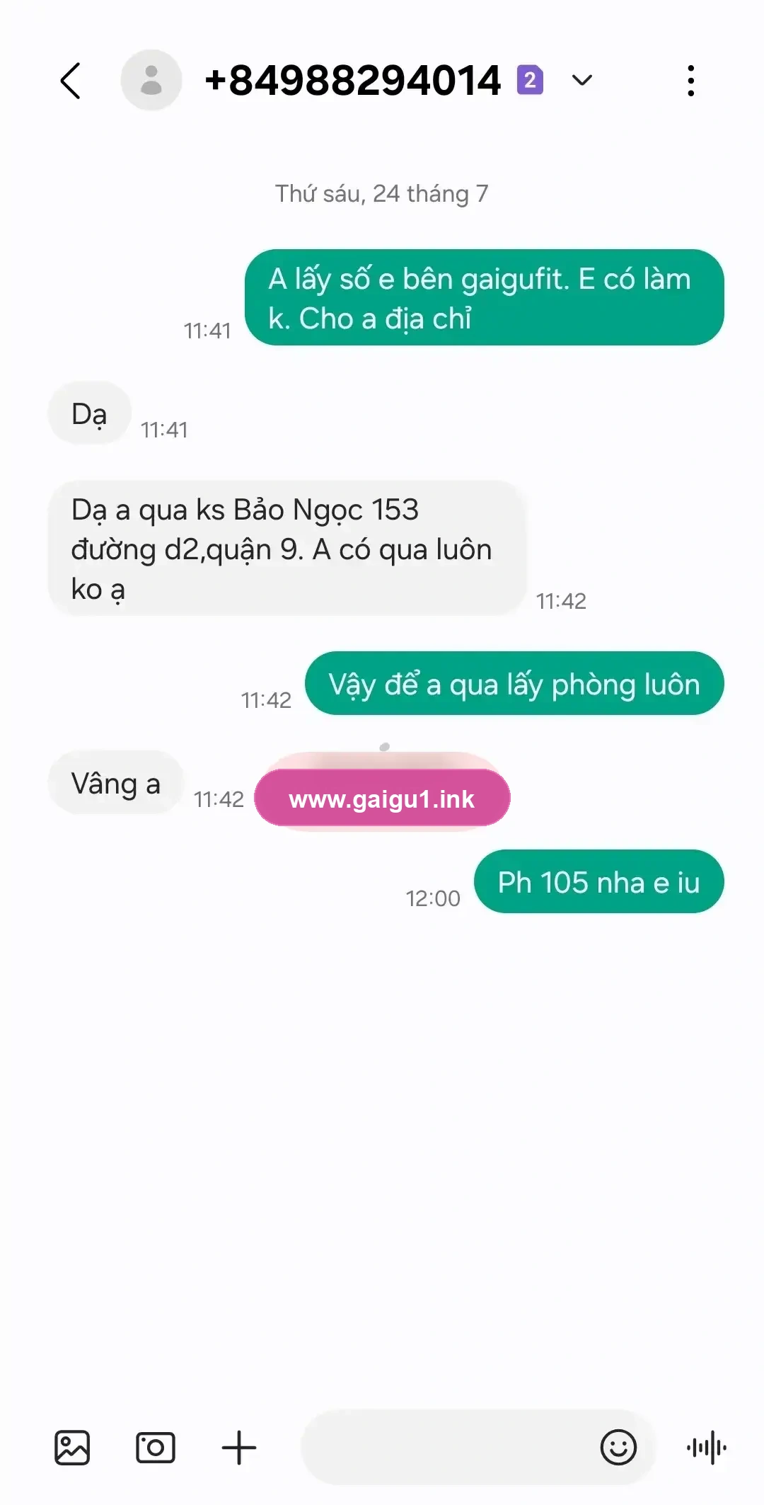 Ảnh đánh giá gái gọi