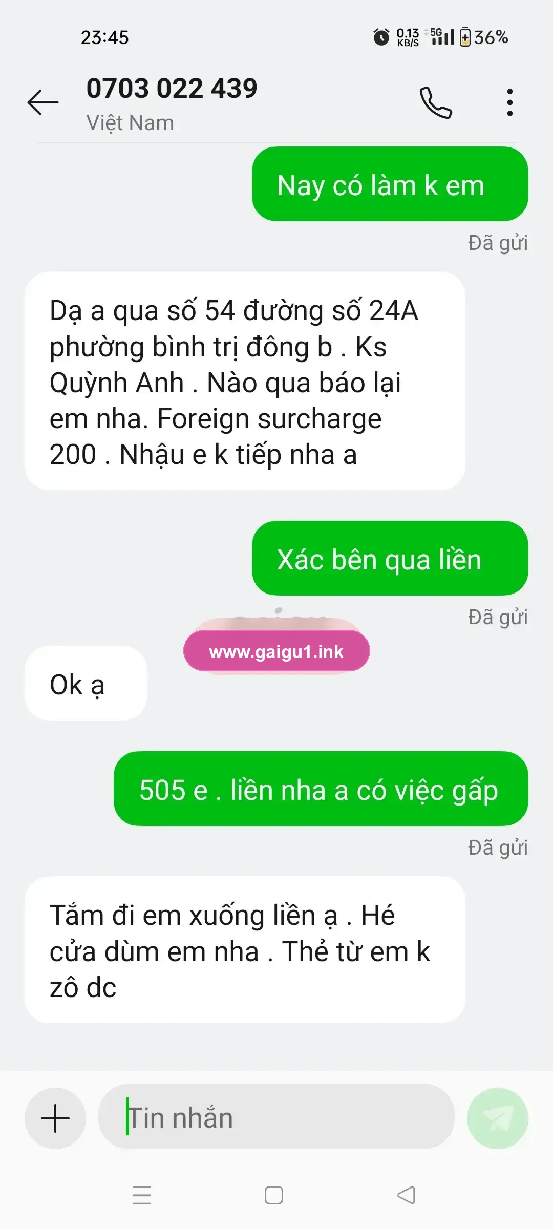 Ảnh đánh giá gái gọi