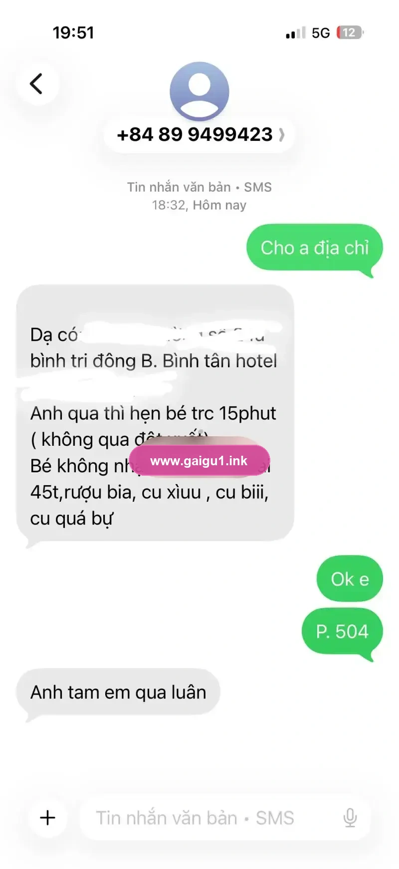 Ảnh đánh giá gái gọi