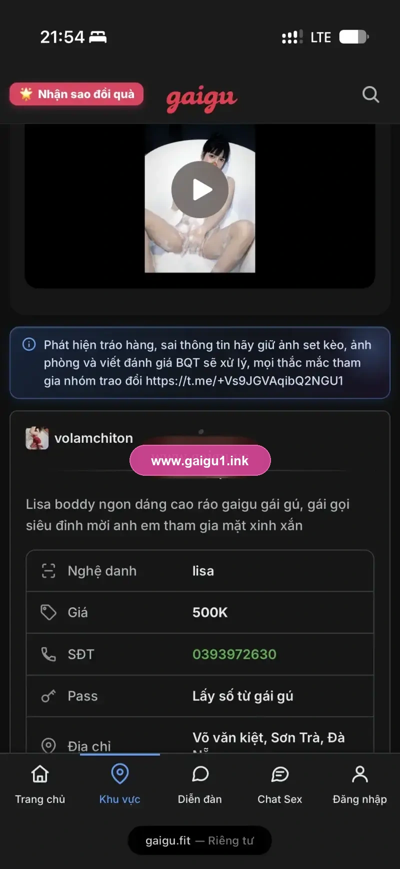 Ảnh đánh giá gái gọi