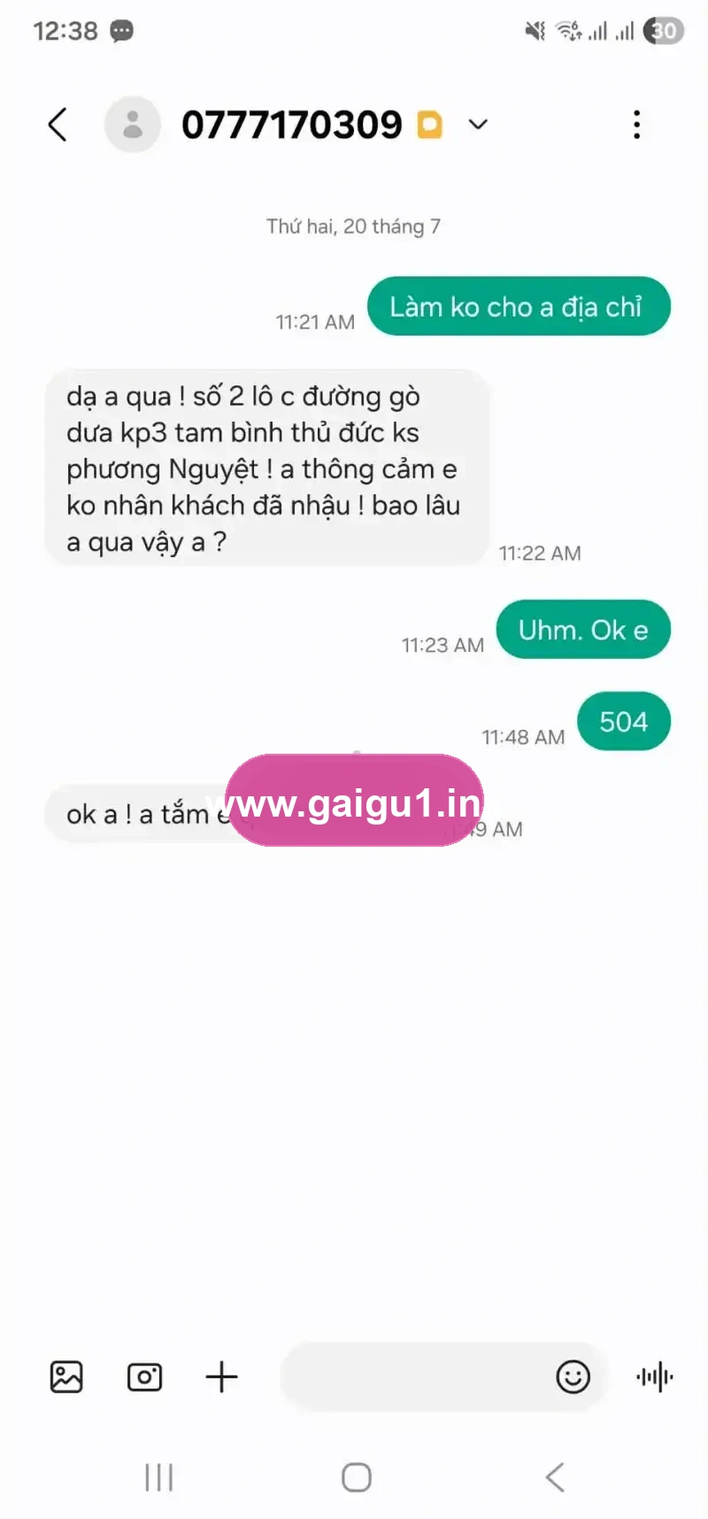 Ảnh đánh giá gái gọi