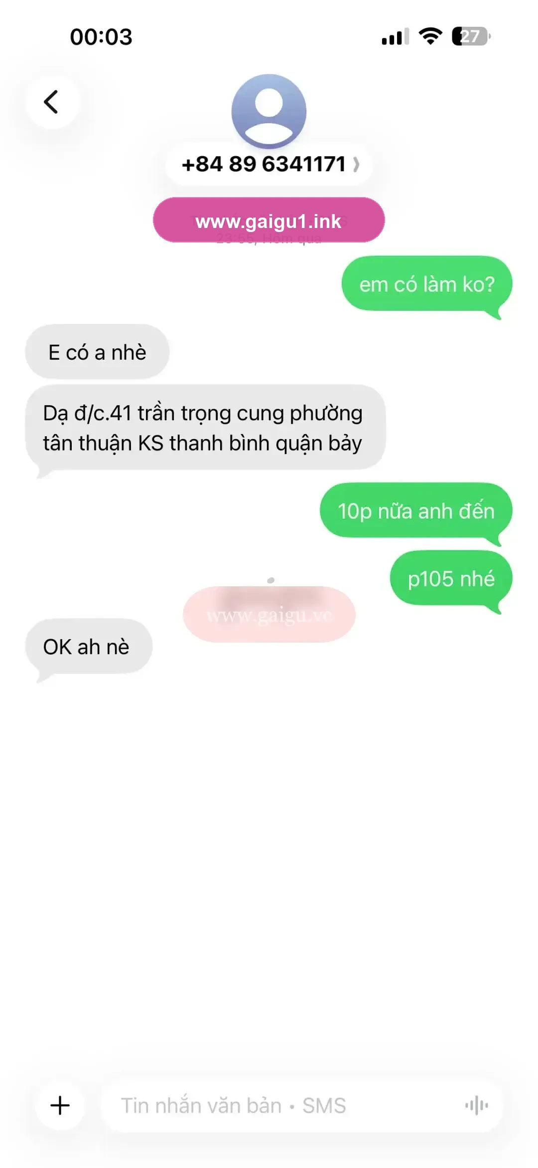 Ảnh đánh giá gái gọi